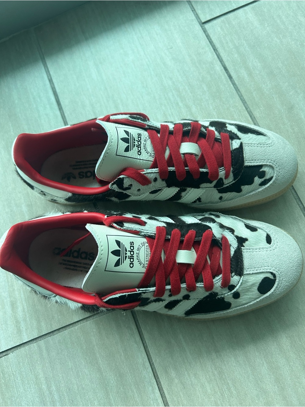 Adidas Samba OC Sneakers Cow Animal Print - Picture 2 of 5